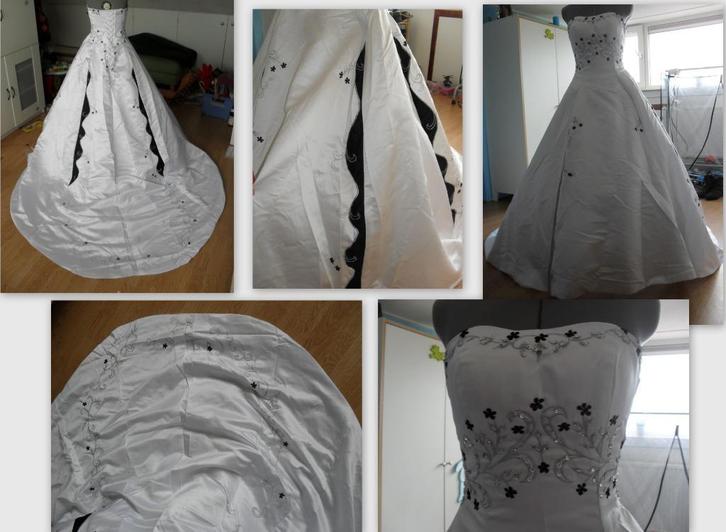 nieuwe bruidsjurk trouwjurk maat 36 wit/zwart, Kleding | Dames, Trouwkleding en Trouwaccessoires, Nieuw, Trouwjurk, Wit, Ophalen of Verzenden