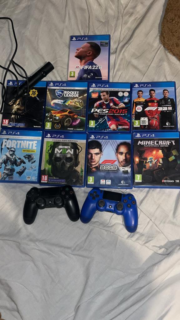 Playstation4 controllers, camera en spellen, Spelcomputers en Games, Spelcomputers | Sony PlayStation 4, Gebruikt, Original, 500 GB