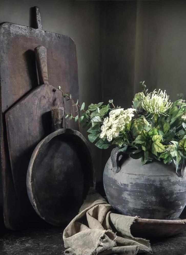 Canvas prent kruik met witte bloemen AANBIEDING, Huis en Inrichting, Woonaccessoires | Wanddecoraties, Nieuw, Ophalen of Verzenden