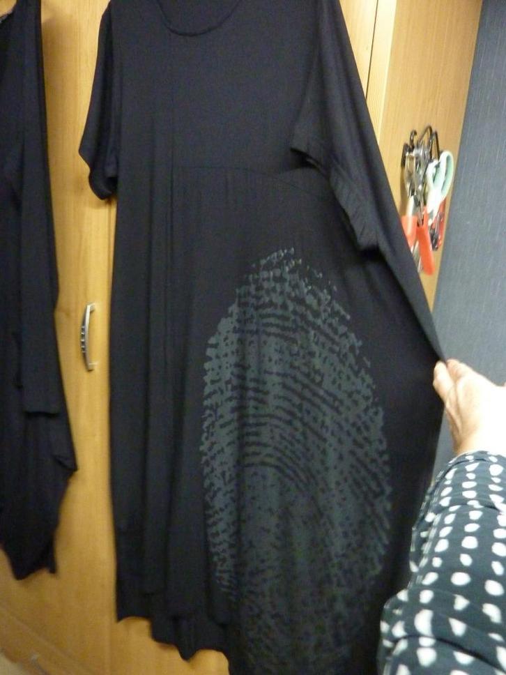 NÖr denmark aparte zwarte jurk maat 46, Kleding | Dames, Jurken, Zo goed als nieuw, Maat 46/48 (XL) of groter, Zwart, Onder de knie