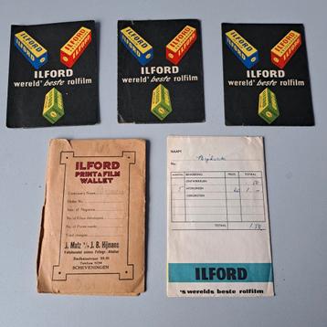 5 oude foto mapjes ilford beschikbaar voor biedingen