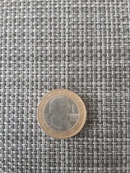 Losse 1 Euro Munt  Oostenrijk - 2008, Postzegels en Munten, Munten | Europa | Euromunten, Losse munt, 1 euro, Oostenrijk, Ophalen