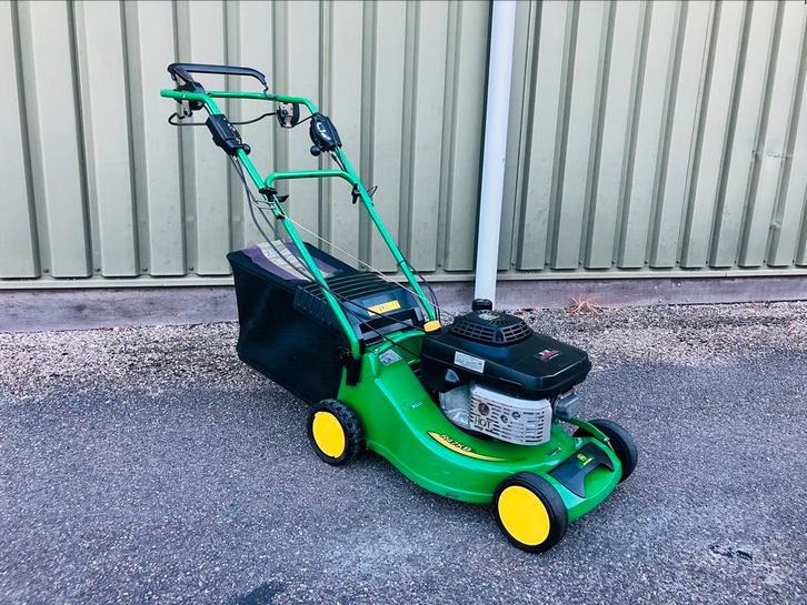 Zeer nette john deere R47KB grasmaaier hydro auto rotostop, Tuin en Terras, Grasmaaiers, Zo goed als nieuw, 50 cm of meer, Cirkelmaaier