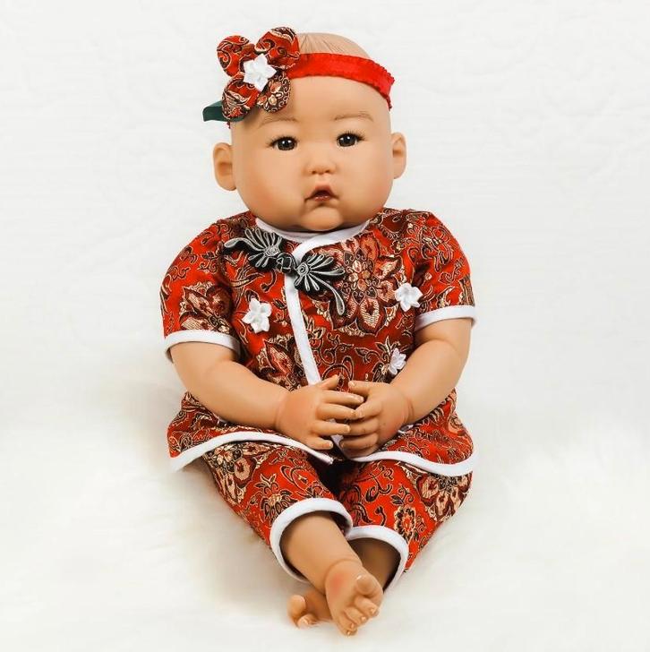 Nieuw Levensechte babypop Mei van Paradise Galleries, Verzamelen, Poppen, Nieuw, Pop, Ophalen of Verzenden