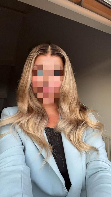 Asblonde balayage haarwerk lace wig pruik haarstuk echt haar beschikbaar voor biedingen