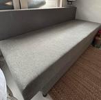 Grijze Ikea Alvdalen slaapbank met opbergruimte, Ophalen, Gebruikt, Tweepersoons, 190 cm of minder