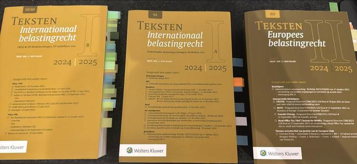 Teksten internationaal bastingrecht 2024/2025 - C. van Raad, Boeken, Studieboeken en Cursussen, Zo goed als nieuw, WO, Ophalen of Verzenden