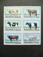 Nederland 2012, Serieblok van 6 'Rundveerassen' 2973-'78, Ophalen of Verzenden, Nederland
