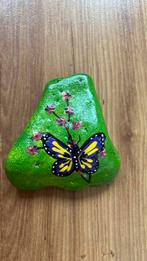 Beschilderde steen vlinder, Ophalen of Verzenden