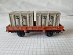 Container wagon van Jouef nr. 645, Hobby en Vrije tijd, Modeltreinen | H0, Gelijkstroom, Jouef, Wagon, Ophalen of Verzenden