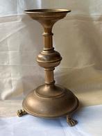 Antieke Bronzen Kandelaar met Klauwpoten, Antiek en Kunst, Ophalen of Verzenden, Koper of Brons