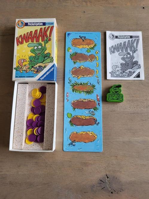 spel Kwaak - Kwaaaaaaak, Hobby en Vrije tijd, Gezelschapsspellen | Bordspellen, Gebruikt, Een of twee spelers, Drie of vier spelers