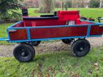 Transportwagen, 4 wiel, handtrekwagen, aanhanger tuintrekker, Doe-het-zelf en Verbouw, 100 liter of meer, Ophalen, Gebruikt, Transportkar