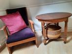 Antieke ronde tafel, bijzettafel, Ophalen