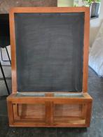 Vintage Schoolbord met Krijtbak, Ophalen of Verzenden, Huis en Tuin