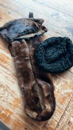 Bont stola hoed kraag, Ophalen of Verzenden