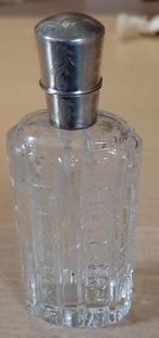 kristal parfum flesje met zilver, Antiek en Kunst, Antiek | Goud en Zilver, Ophalen of Verzenden, Zilver