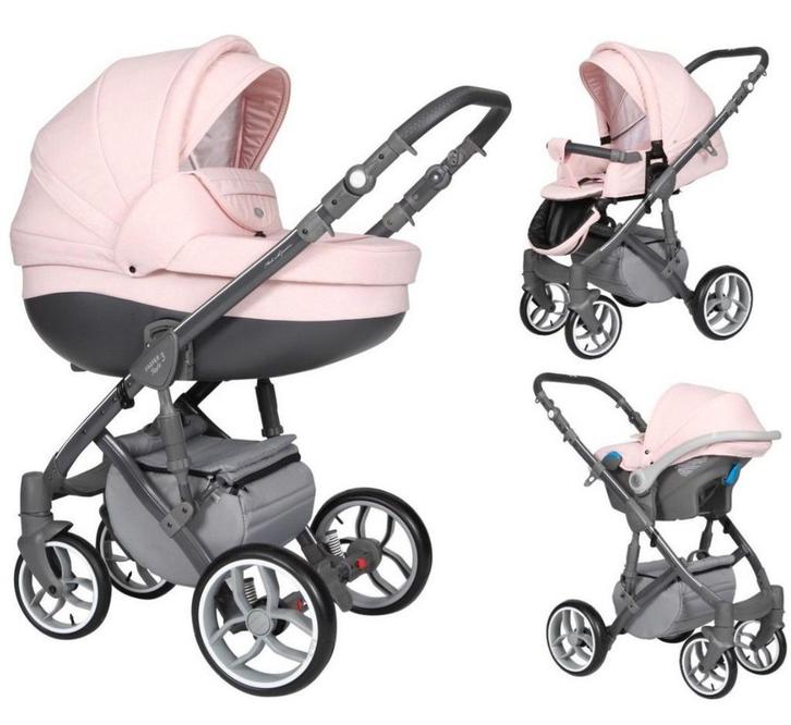 Mooie Merc Faster Combiwagen - Roze, Kinderen en Baby's, Kinderwagens en Combinaties, Zo goed als nieuw, Combiwagen, Overige merken