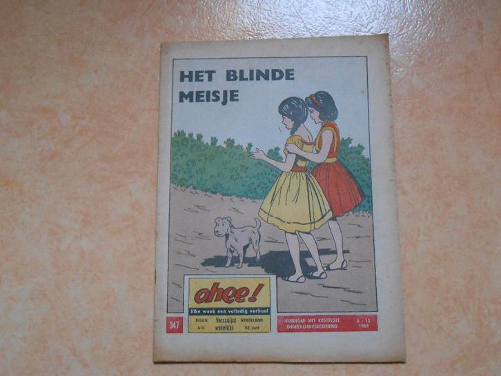 Ohee 347 Het blinde meisje 1969., Boeken, Stripboeken, Gelezen, Eén stripboek, Ophalen of Verzenden