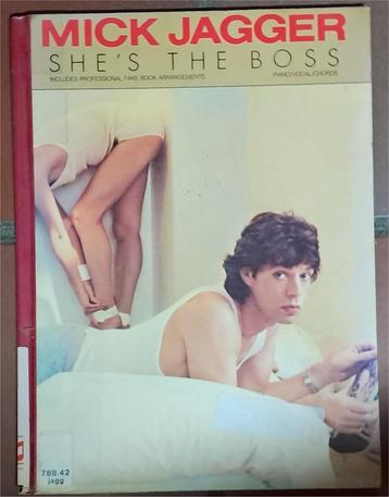 Mick Jagger - She's the Boss, bladmuziek voor zang en piano beschikbaar voor biedingen