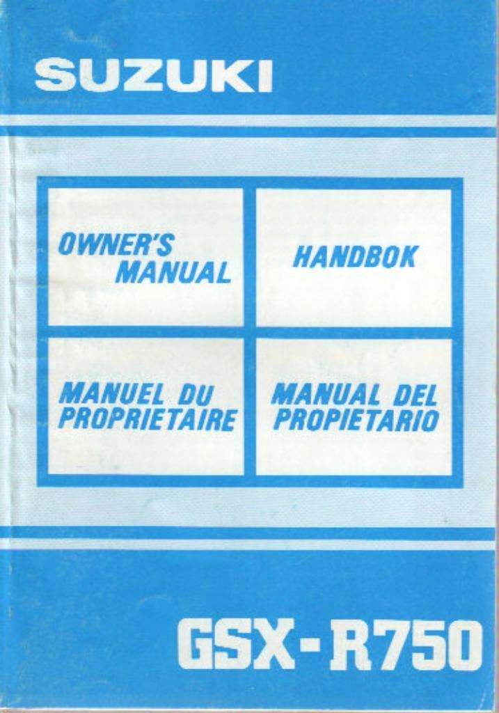 Suzuki GSX R750 handleiding manual (3656z) motor, Motoren, Handleidingen en Instructieboekjes, Suzuki, Verzenden