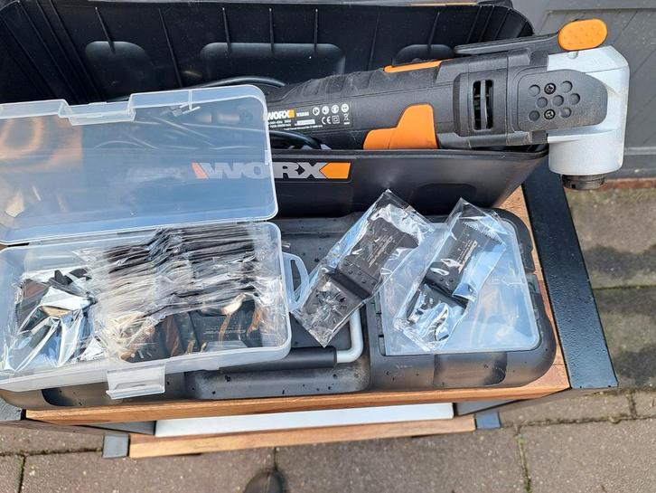 Multitool WORX WX 680, Doe-het-zelf en Verbouw, Gereedschap | Zaagmachines, Zo goed als nieuw, Decoupeerzaag, Minder dan 600 watt