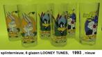 splinternieuw, 6 stuks LOONEY TUNES limonade glazen 1993, Verzamelen, Ophalen of Verzenden, Looney Tunes, Nieuw, Gebruiksvoorwerp