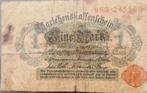 1 Reichsmark 1914 - Darlehenskassenschein, Ophalen of Verzenden, Duitsland, Los biljet