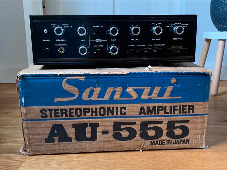 Sansui AU-555, Audio, Tv en Foto, Versterkers en Receivers, Zo goed als nieuw, Overige systemen, Minder dan 60 watt, Overige merken
