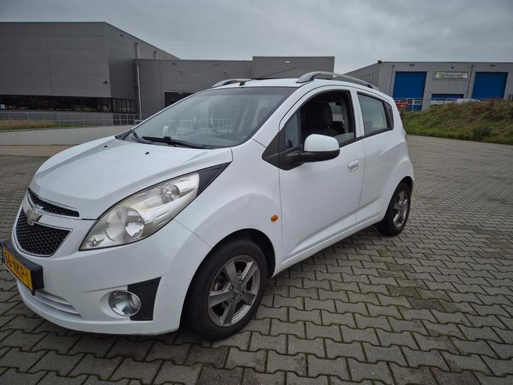 Chevrolet Spark 1.0 Bifuel 2010 Wit, Auto's, Chevrolet, Bedrijf, Spark, ABS, Airbags, Airconditioning, Centrale vergrendeling