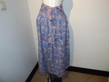 Antik Batik Ibiza gipsy wikkel strik rok hemel blauw print38 beschikbaar voor biedingen