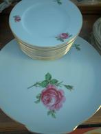 Gebakstel 12-delig met rozenmotief, Ophalen of Verzenden