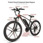 Elektrische mountainbike SAMEBIKE, Overige merken, Ophalen of Verzenden, Zo goed als nieuw, Minder dan 47 cm