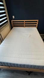 140 x 200 IKEA BED + MATTRESS, Huis en Inrichting, Ophalen, Beige, Tweepersoons, 140 cm