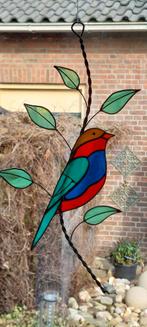 VOGEL Tiffany Glas in lood Raamhanger NIEUW handgemaakt, Ophalen of Verzenden