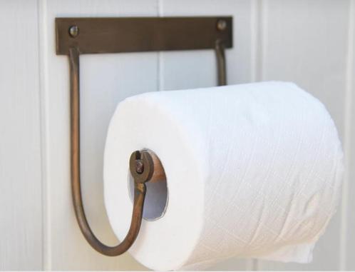 Toiletrolhouder houten roll -roestig-bruin- IB Laursen, Huis en Inrichting, Badkamer | Badtextiel en Accessoires, Nieuw, Overige typen