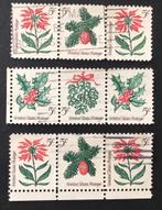 USA Christmas 1964 S1254 (3x3), Verzenden, Noord-Amerika, Gestempeld