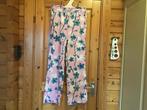 Broek roze met bloemen H&M 38 wide leg, Maat 38/40 (M), H&M, Ophalen of Verzenden, Zo goed als nieuw