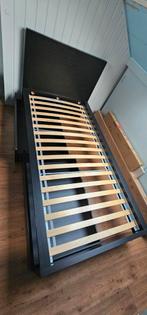 Ikea Malm bedframe met lades - zwartbruin, Huis en Inrichting, Ophalen, 90 cm, Eenpersoons, Zwart