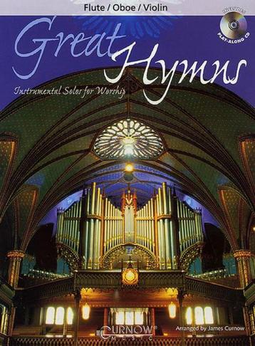 Hobo,fluit, viool-Great Hymns Flute/Oboe/Violin- Gr. 3-4+ cd beschikbaar voor biedingen
