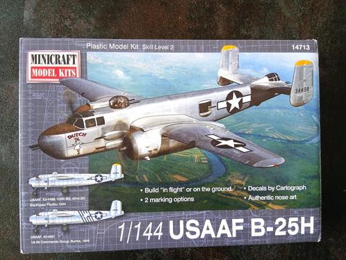 B-25H Mitchell. 1:144. Minicraft Modelkits 14713, Hobby en Vrije tijd, Modelbouw | Vliegtuigen en Helikopters, Zo goed als nieuw
