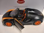 Bugatti Veyron 16.4 Grandsport Vitesse zwart Rastar 1:18 KRD, Hobby en Vrije tijd, Modelauto's | 1:18, Ophalen of Verzenden, Zo goed als nieuw