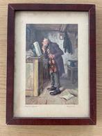 Litho Hans Best (musicus met viool), Ophalen of Verzenden