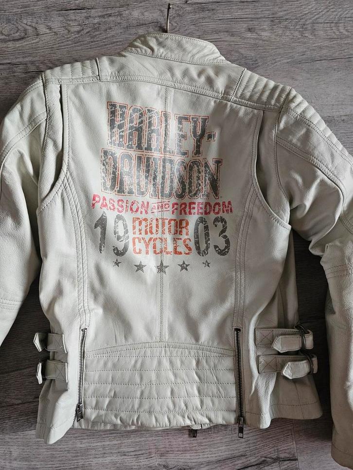 Harley Davidson motorjas jack motor ridinggear dames, Motoren, Kleding | Motorkleding, Jas | leer, Dames, Tweedehands, Ophalen of Verzenden