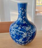 Pols potten blossom vaas maat S, Blauw, Aardewerk of Porselein, Ophalen of Verzenden, Zo goed als nieuw