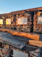 Gekloofd Eikenhout - Droog zieomschrijving!, Tuin en Terras, Haardhout, Minder dan 3 m³, Ophalen, Eikenhout, Blokken