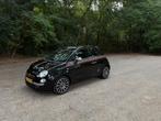 Fiat 500 0.9 85pk Twinair Turbo 2012 Zwart Gucci, Auto's, Voorwielaandrijving, Leder, Overige kleuren, Handgeschakeld