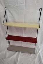 Vintage Tomado boekenrekje - Geel, Rood, Grijs, Ophalen of Verzenden