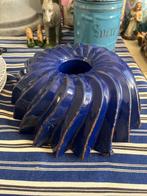 Mooie kobalt blauwe geëmailleerde puddingvorm/tulbandvorm, Ophalen of Verzenden