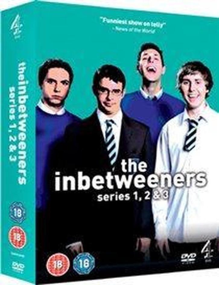 Te koop DVDs The Inbetweeners 10 euro, Cd's en Dvd's, Dvd's | Tv en Series, Zo goed als nieuw, Komedie, Alle leeftijden, Ophalen of Verzenden